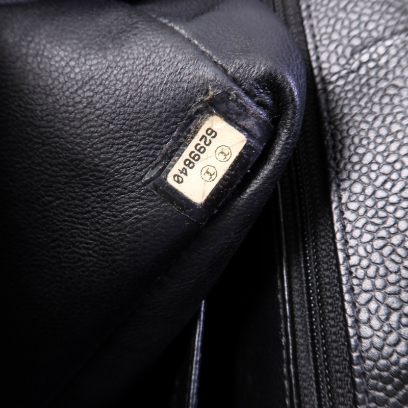 CHANEL 牛皮皮革Vintage Classic Flap Large銀扣鏈帶肩背袋-7