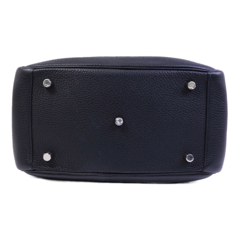 HERMES Clemence皮革Lindy 26手挽肩背兩用袋Noir-3