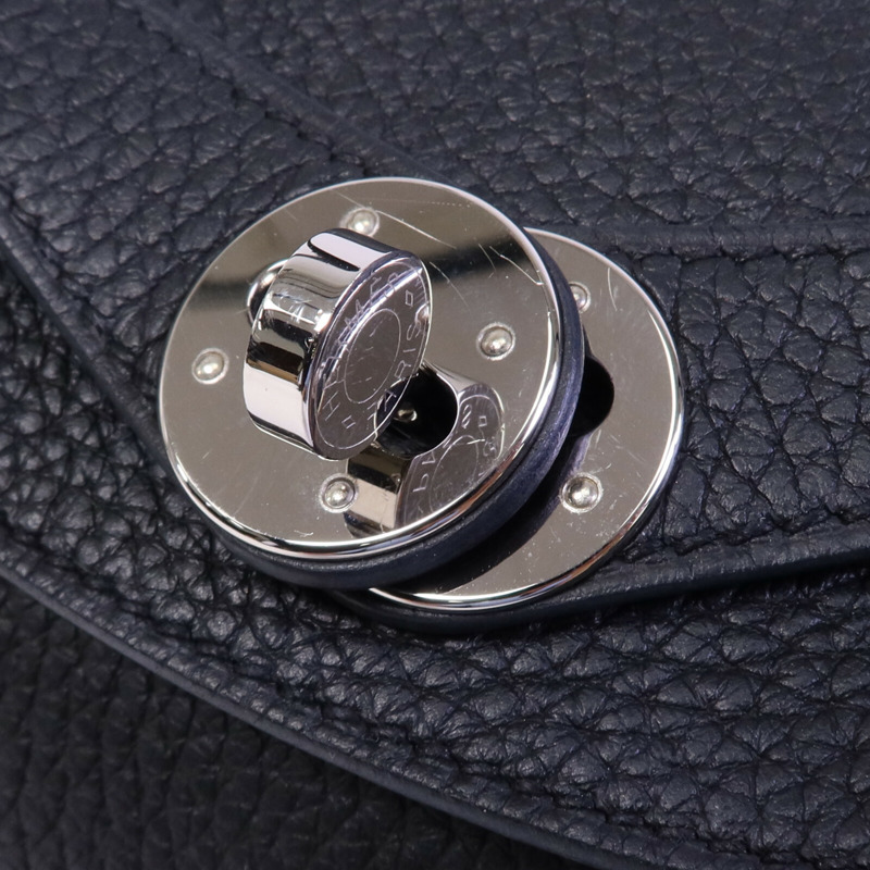 HERMES Clemence皮革Lindy 26手挽肩背兩用袋Noir-6