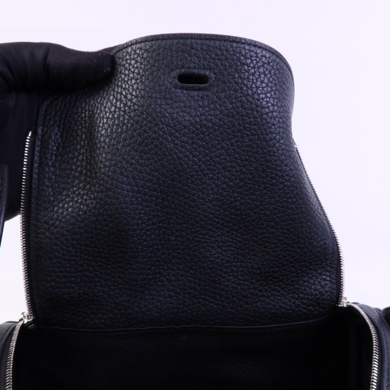 HERMES Clemence皮革Lindy 26手挽肩背兩用袋Noir-13