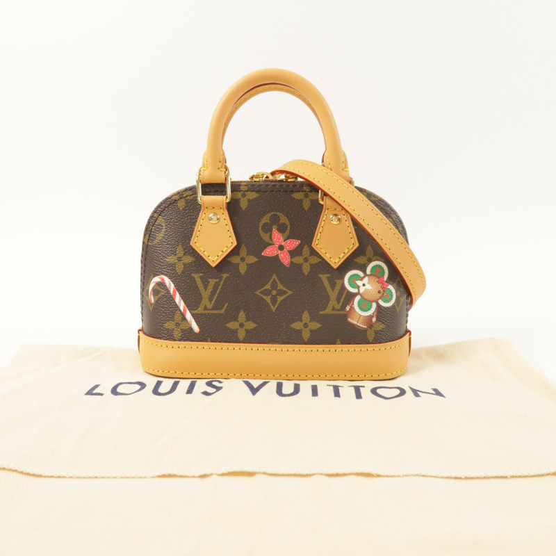 LOUIS VUITTON Monogram Nano Alma Vivienne金扣手挽肩背兩用袋-7