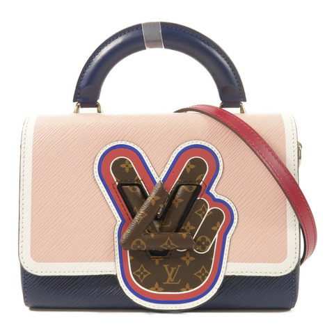 LOUIS VUITTON Epi Twist MM銀扣手挽肩背兩用袋