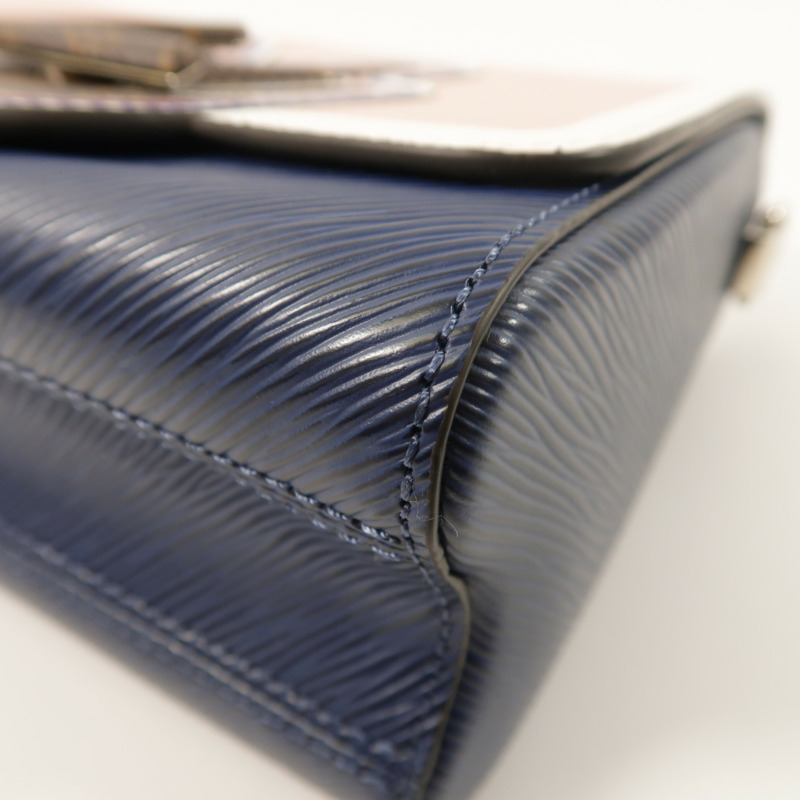 LOUIS VUITTON Epi Twist MM銀扣手挽肩背兩用袋-10