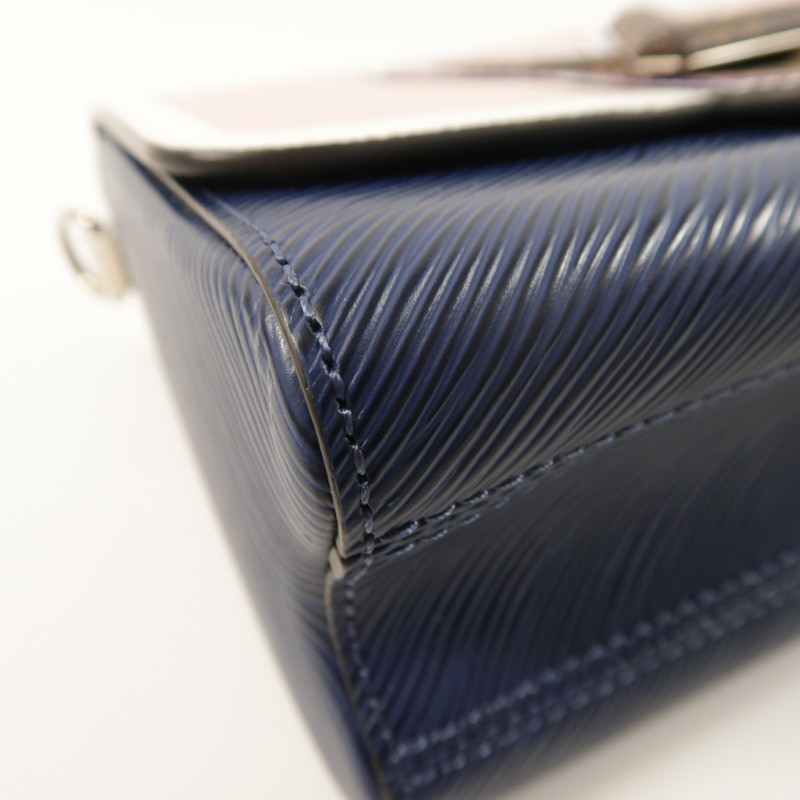 LOUIS VUITTON Epi Twist MM銀扣手挽肩背兩用袋-11