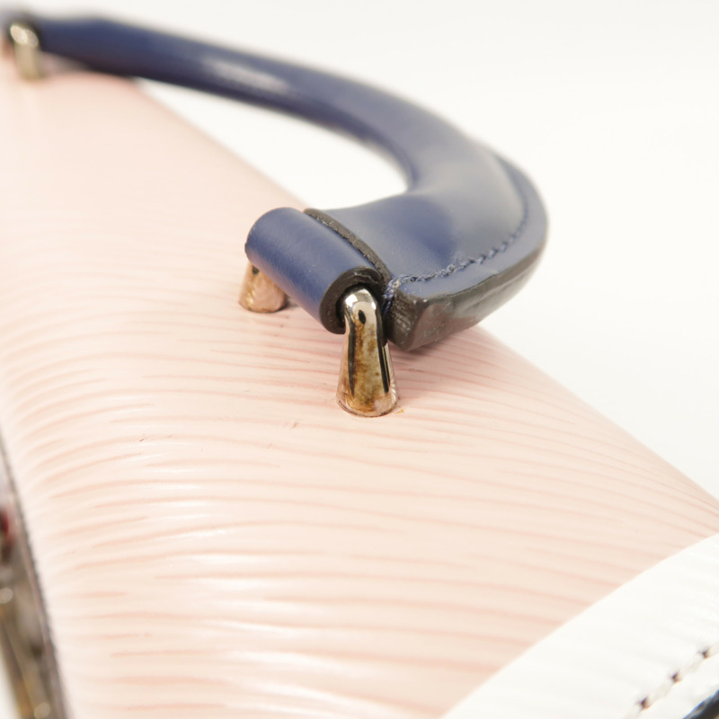 LOUIS VUITTON Epi Twist MM銀扣手挽肩背兩用袋-15