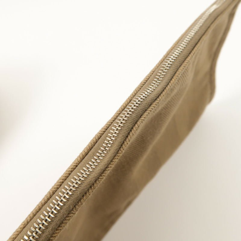 HERMES 帆布Valparaiso銀扣手挽袋Etoupe-17