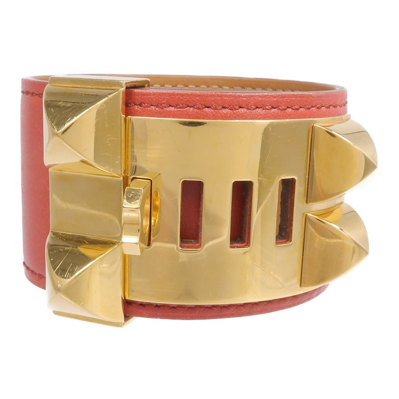 HERMES Swift皮革Collier De Chien CDC金扣手帶Capucine-2