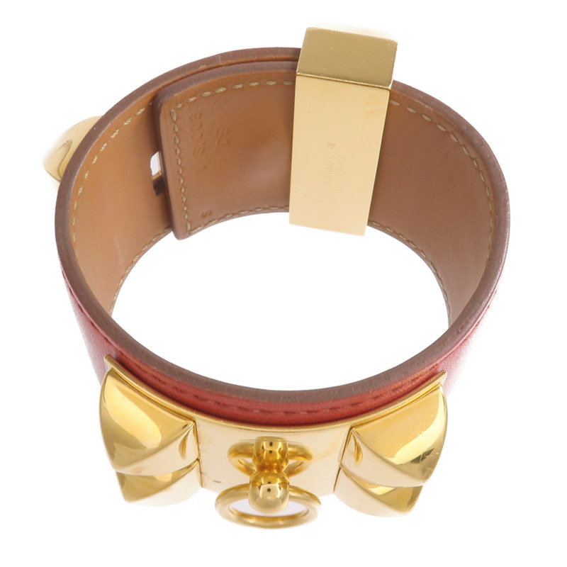 HERMES Swift皮革Collier De Chien CDC金扣手帶Capucine-3