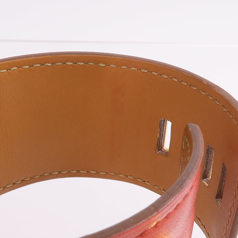 HERMES Swift皮革Collier De Chien CDC金扣手帶Capucine-12