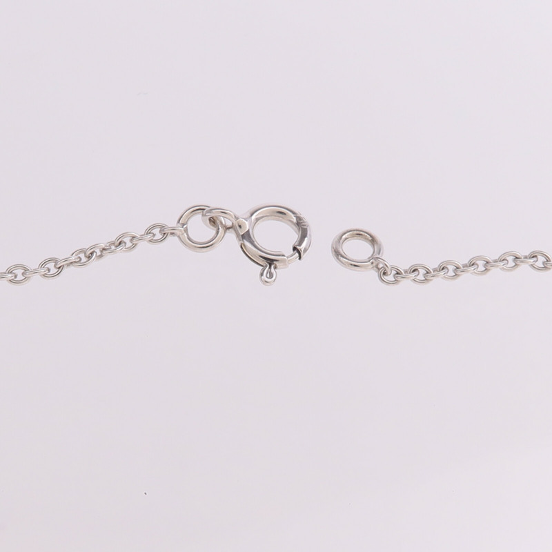 HERMES 18K白金Amulettes Constance Pendant鑽石項鍊-5