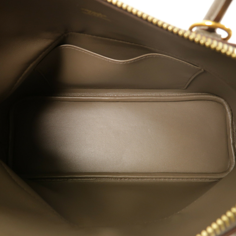 HERMES Epsom皮革Bolide 27金扣手挽肩背兩用袋Etain-4