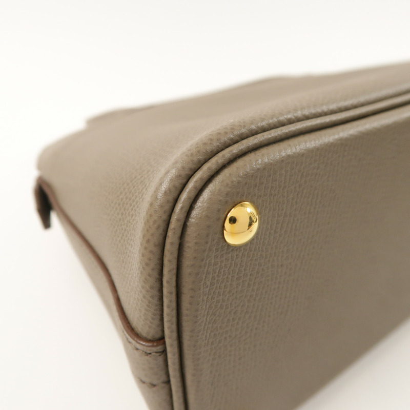 HERMES Epsom皮革Bolide 27金扣手挽肩背兩用袋Etain-12