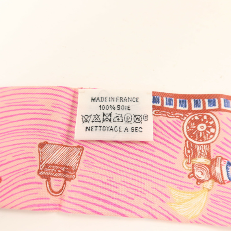 HERMES 絲質Twilly絲巾-6