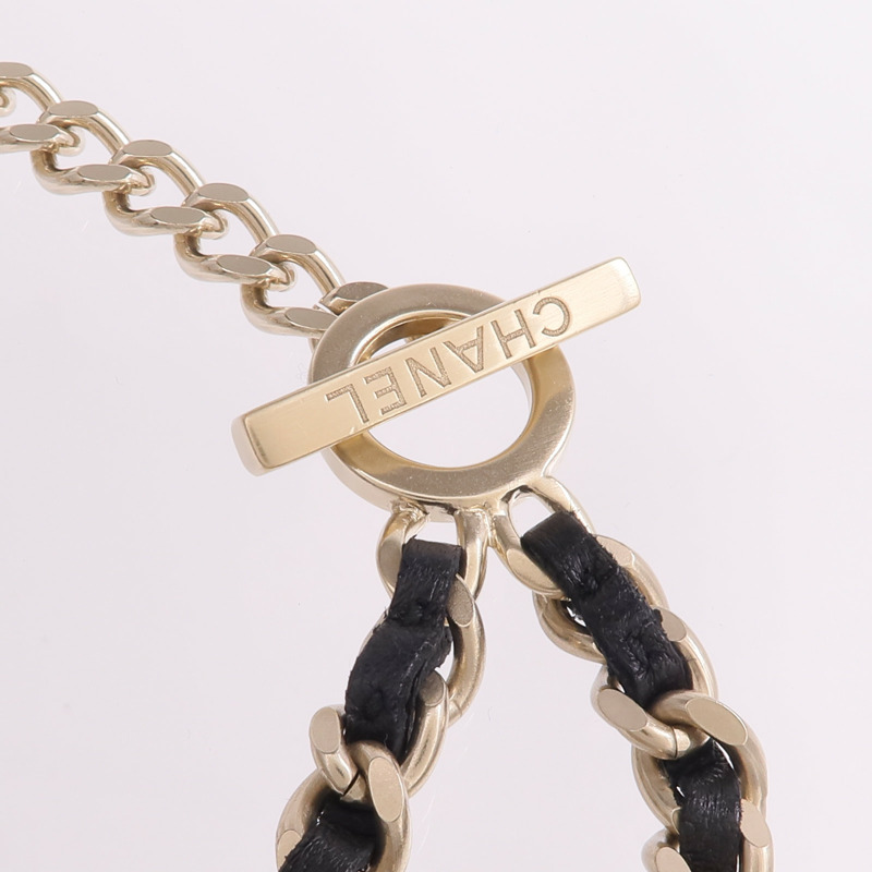 CHANEL 金屬/皮革Necklace項鍊-4