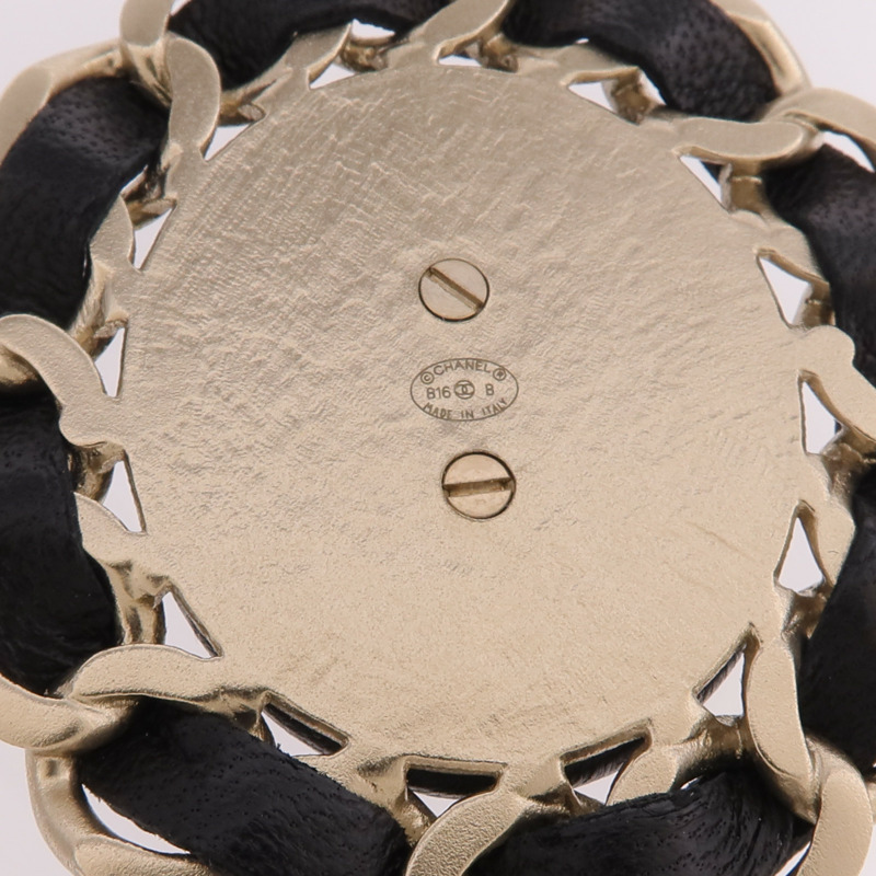 CHANEL 金屬/皮革Necklace項鍊-6