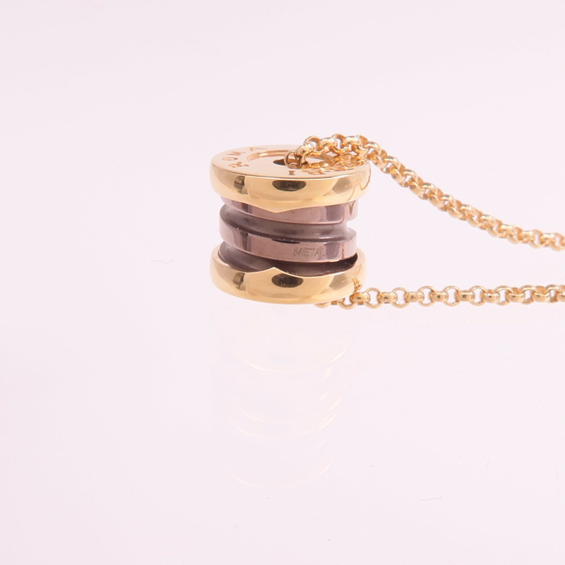 BVLGARI 18K玫瑰金/陶瓷B-zero1 Necklace項鍊-8