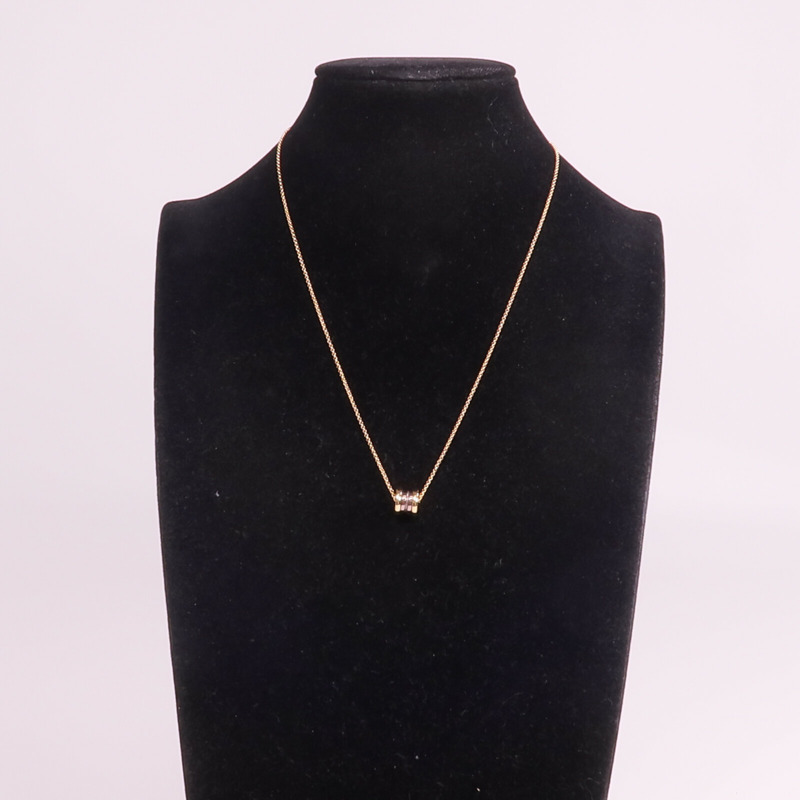 BVLGARI 18K玫瑰金/陶瓷B-zero1 Necklace項鍊-10