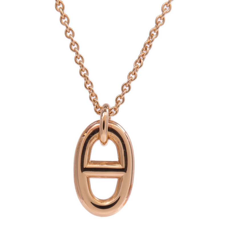 HERMES 18K玫瑰金Farandoie Pendant項鍊-3