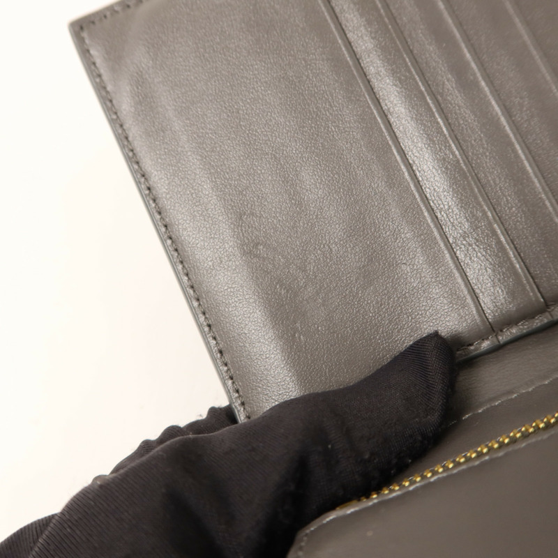 CELINE 牛皮皮革Medium Strap Wallet金扣錢包-15