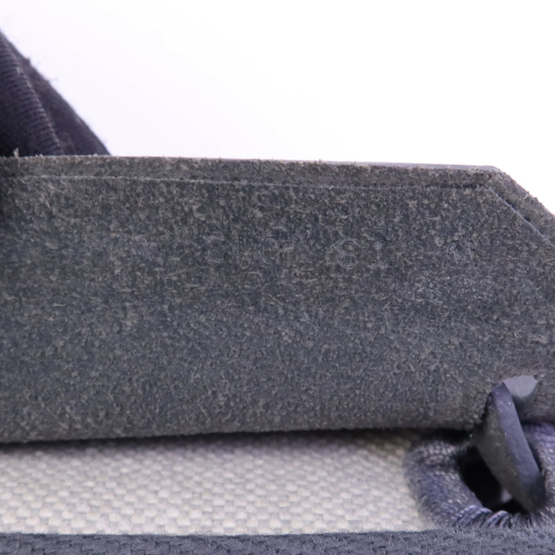 HERMES 帆布Mini Herbag銀扣肩背袋Ardoise-7