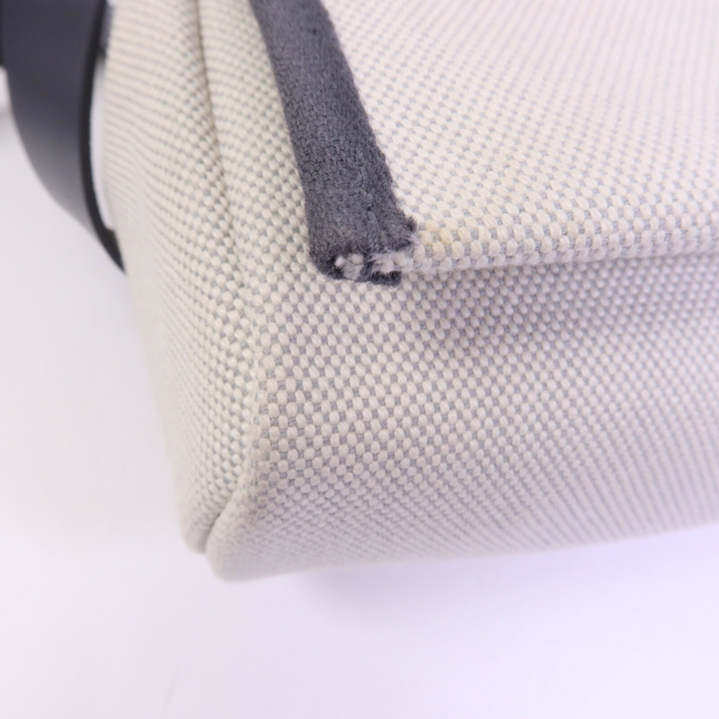 HERMES 帆布Mini Herbag銀扣肩背袋Ardoise-10