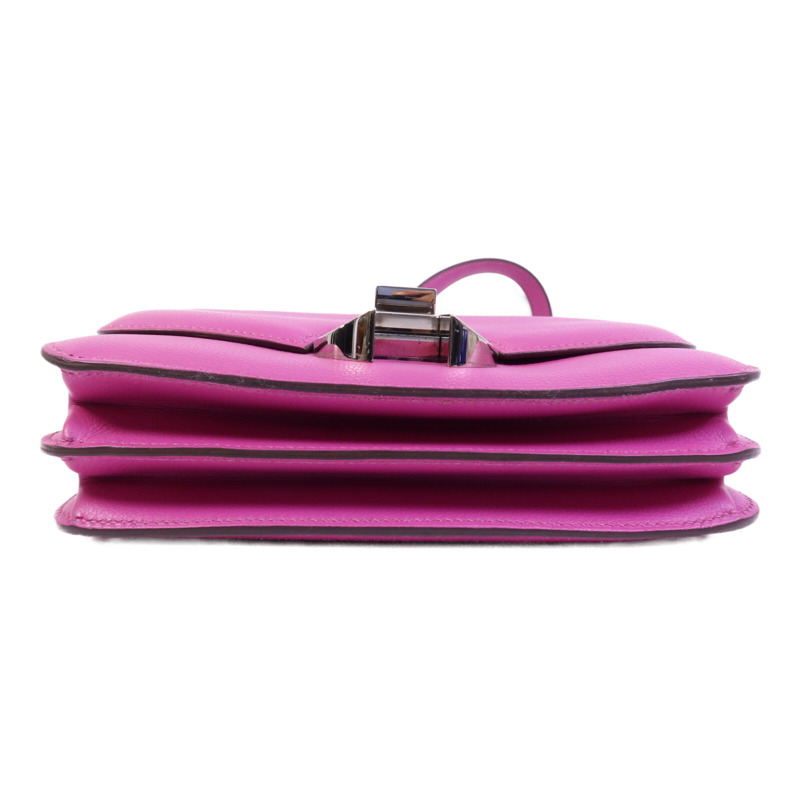 HERMES Evercolor皮革2002 20銀扣肩背袋-3