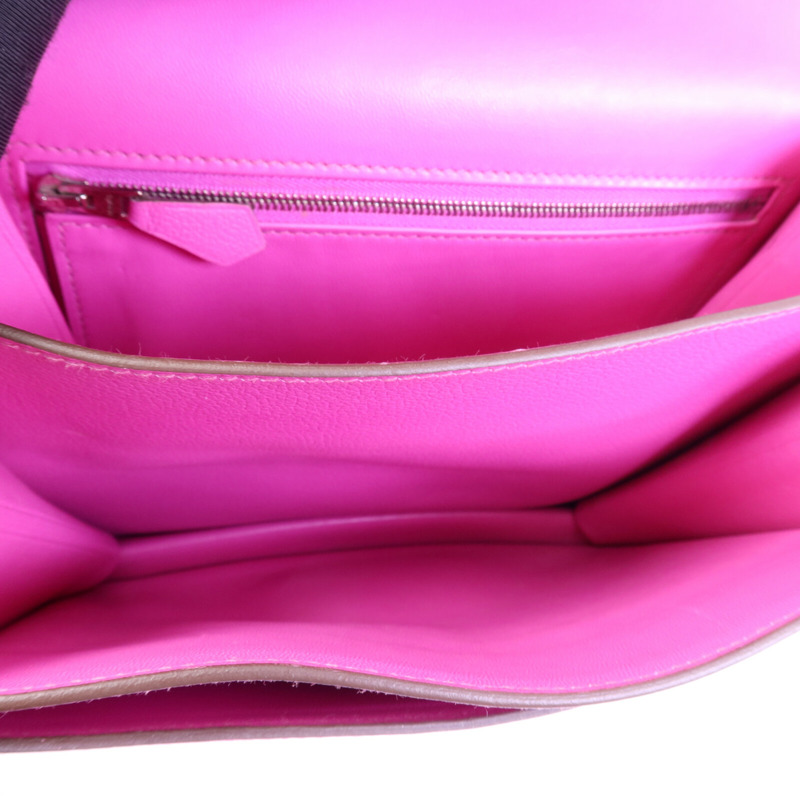 HERMES Evercolor皮革2002 20銀扣肩背袋-4