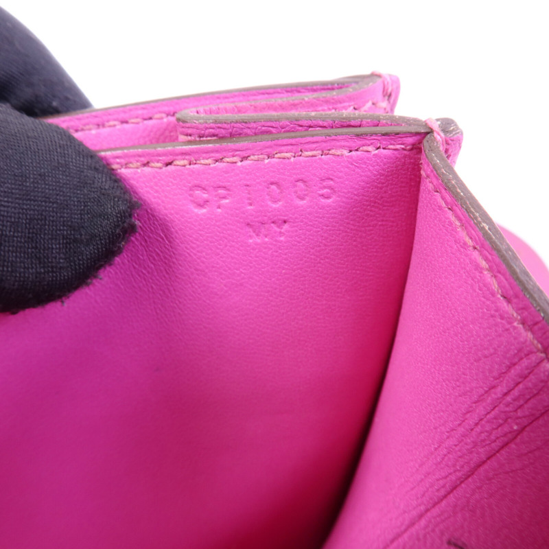 HERMES Evercolor皮革2002 20銀扣肩背袋-7