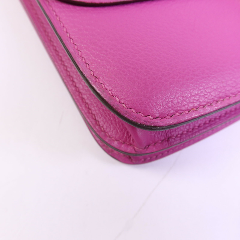 HERMES Evercolor皮革2002 20銀扣肩背袋-11