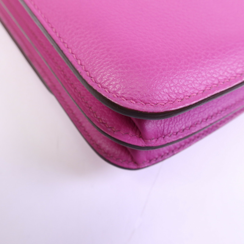 HERMES Evercolor皮革2002 20銀扣肩背袋-13