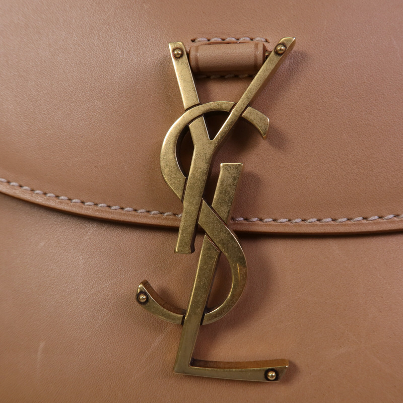 YVES SAINT LAURENT 牛皮皮革Kaia Bag金扣肩背袋-6