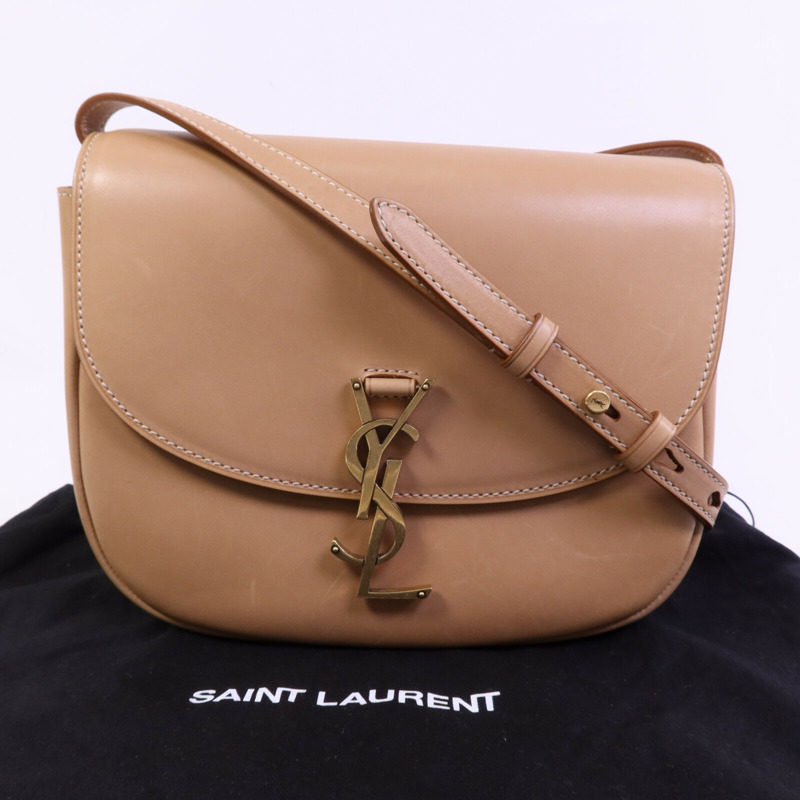 YVES SAINT LAURENT 牛皮皮革Kaia Bag金扣肩背袋-9