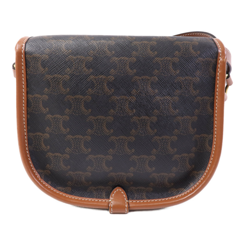 CELINE 塗層帆布Folco金扣肩背袋-1