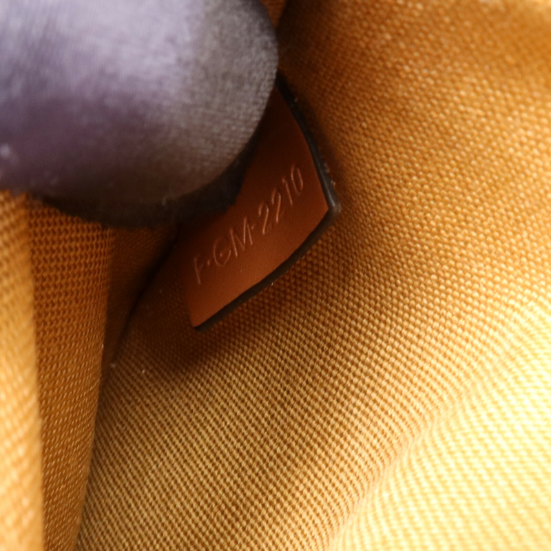 CELINE 塗層帆布Folco金扣肩背袋-7