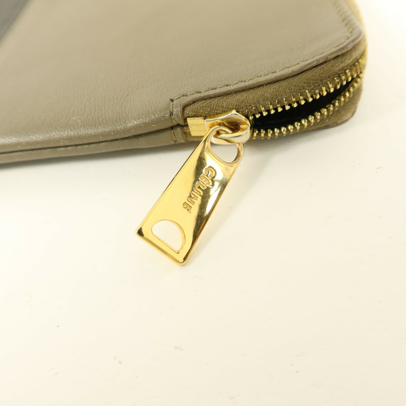 CELINE 牛皮皮革Pouch金扣小袋-8