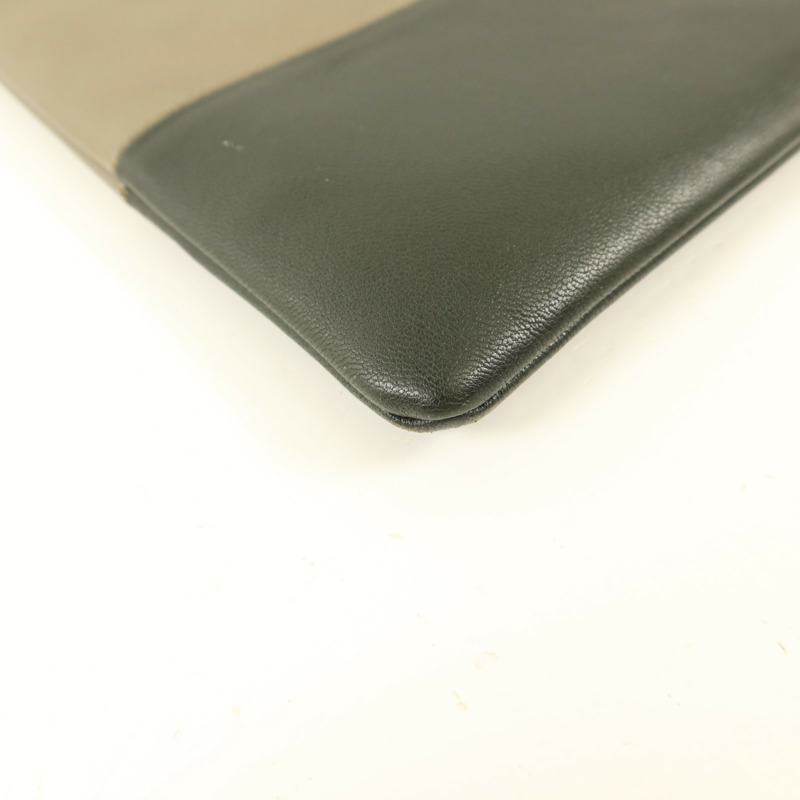 CELINE 牛皮皮革Pouch金扣小袋-11