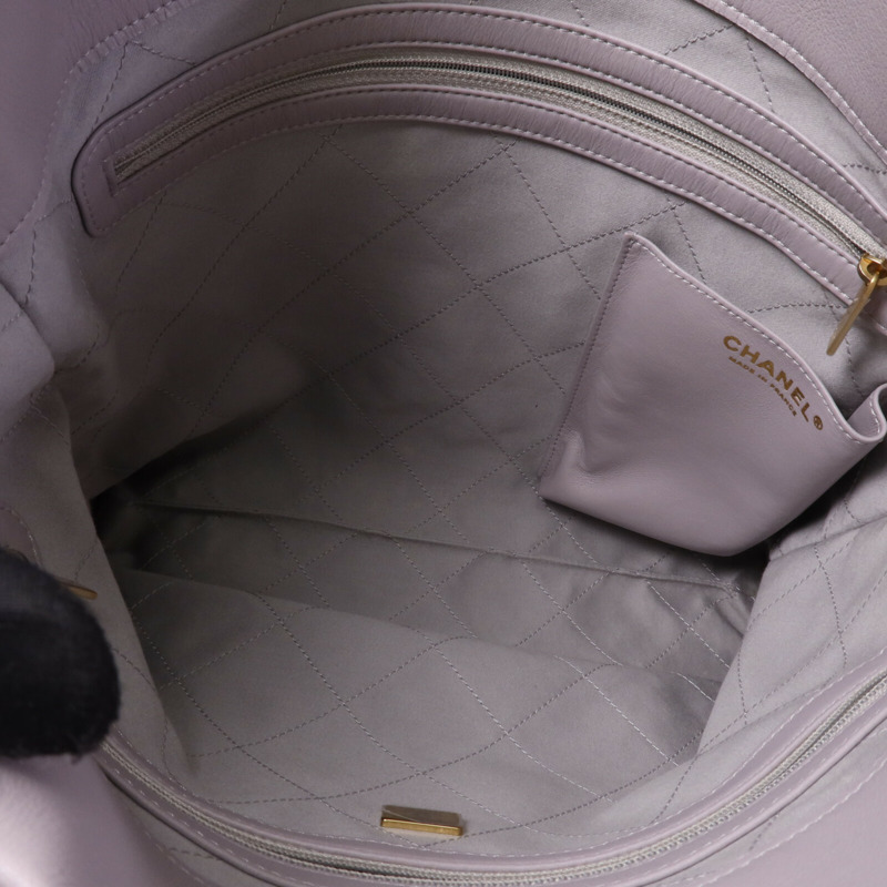 CHANEL 牛皮皮革2 Way Hobo Bag金扣肩背袋-4