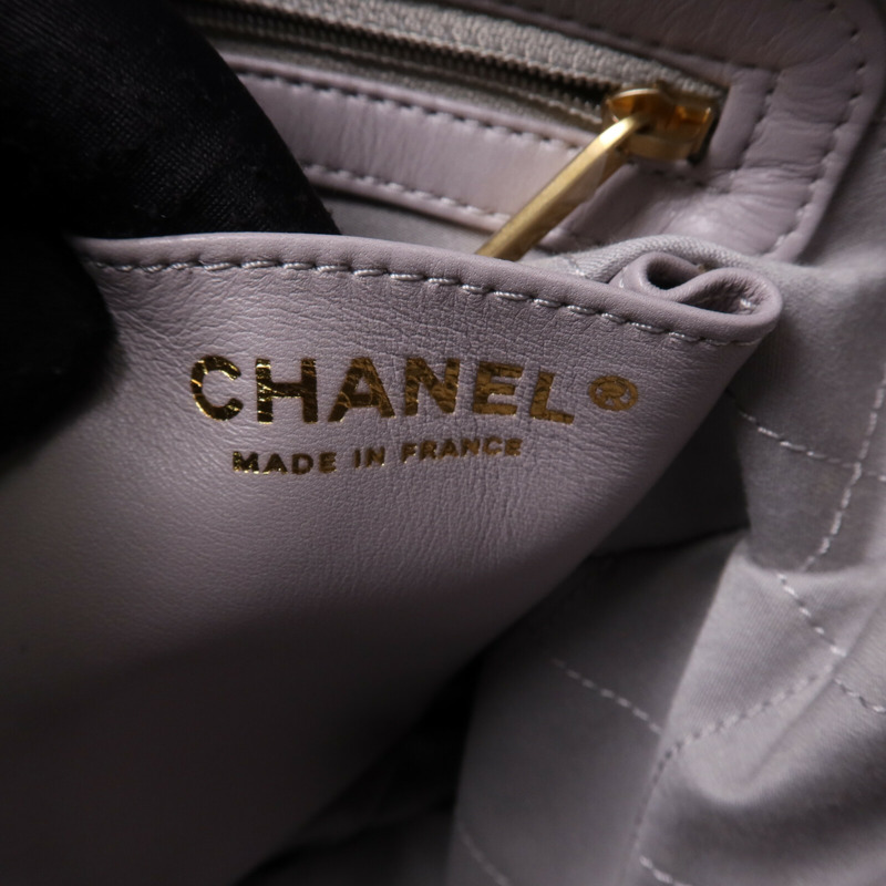 CHANEL 牛皮皮革2 Way Hobo Bag金扣肩背袋-5