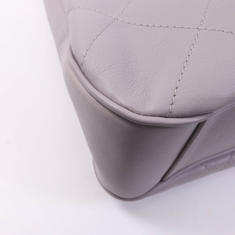 CHANEL 牛皮皮革2 Way Hobo Bag金扣肩背袋-13