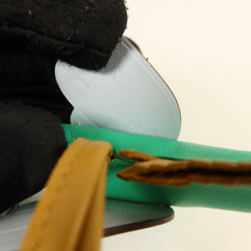 HERMES Milo皮革Rodeo Pegase PM掛飾Menthe/Bleu Pale/Sesame-5