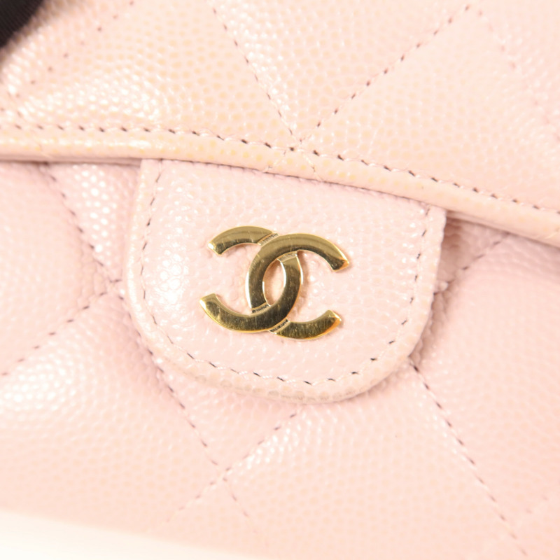 CHANEL 牛皮皮革Long Wallet金扣長錢包-10