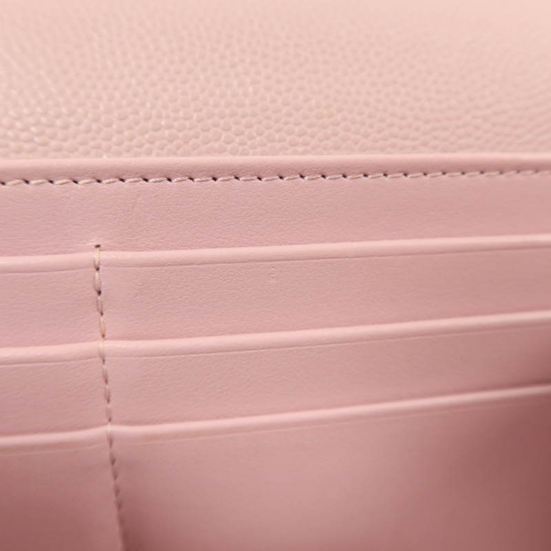 CHANEL 牛皮皮革Long Wallet金扣長錢包-16