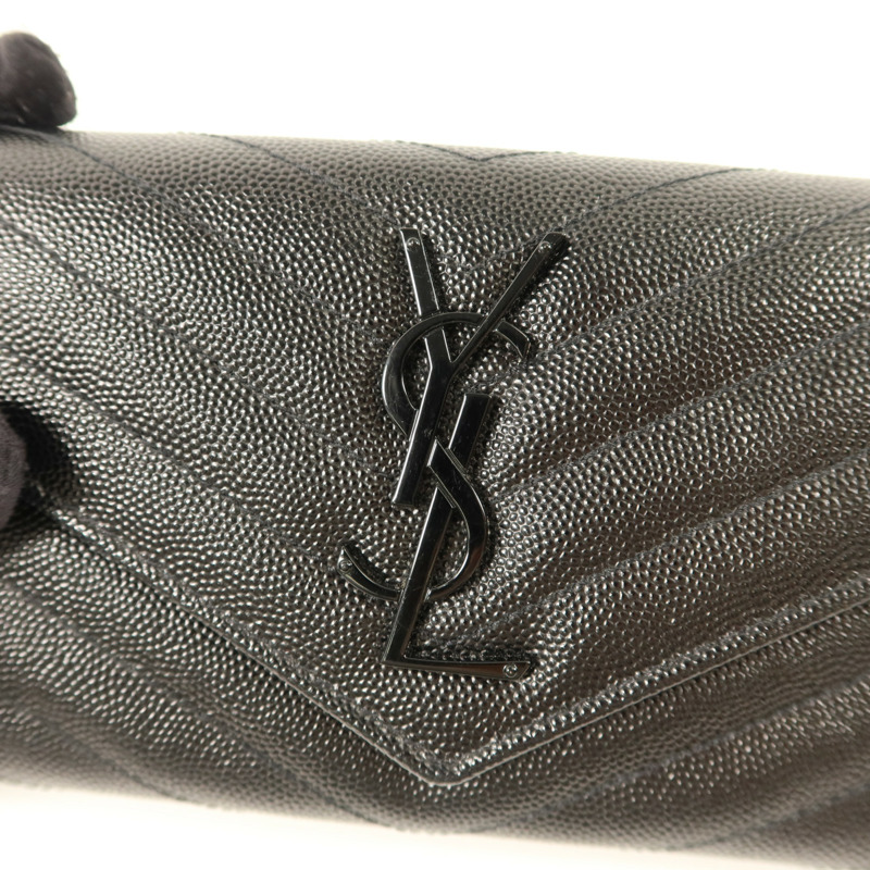 SAINT LAURENT 牛皮皮革Envelope Wallet長錢包-7