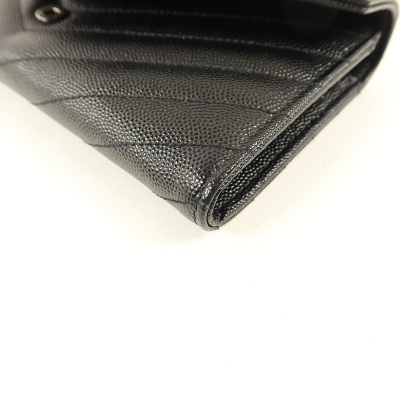 SAINT LAURENT 牛皮皮革Envelope Wallet長錢包-9