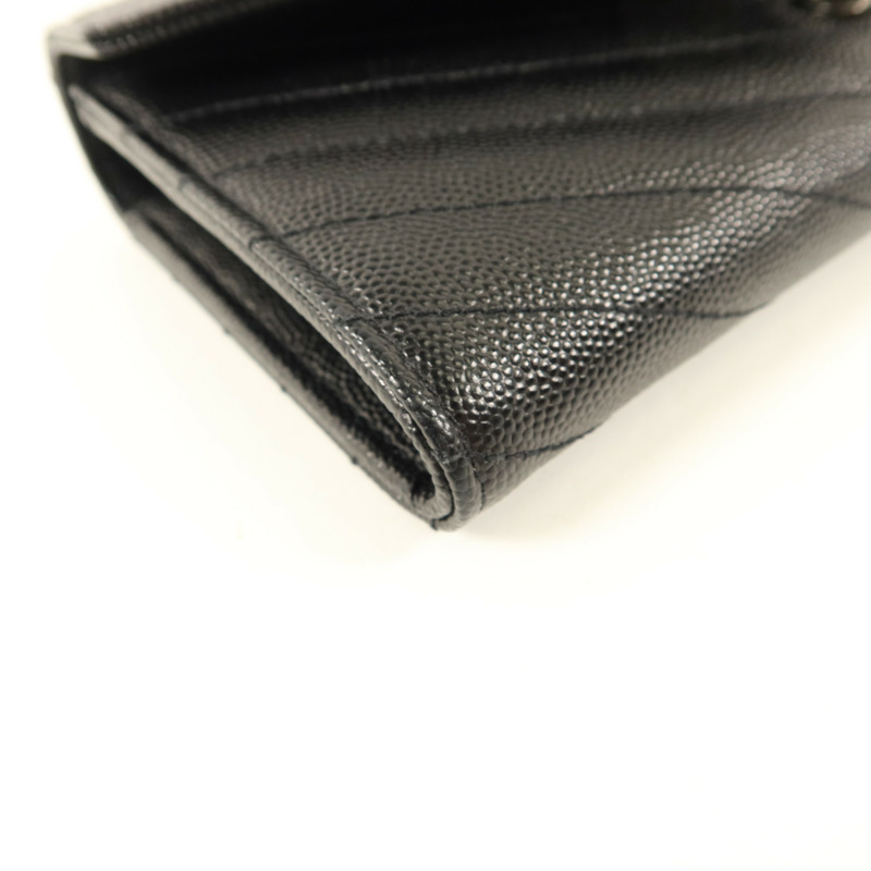 SAINT LAURENT 牛皮皮革Envelope Wallet長錢包-10