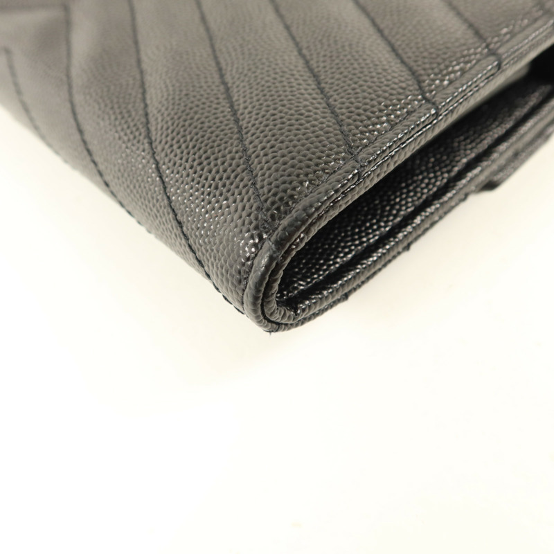 SAINT LAURENT 牛皮皮革Envelope Wallet長錢包-11