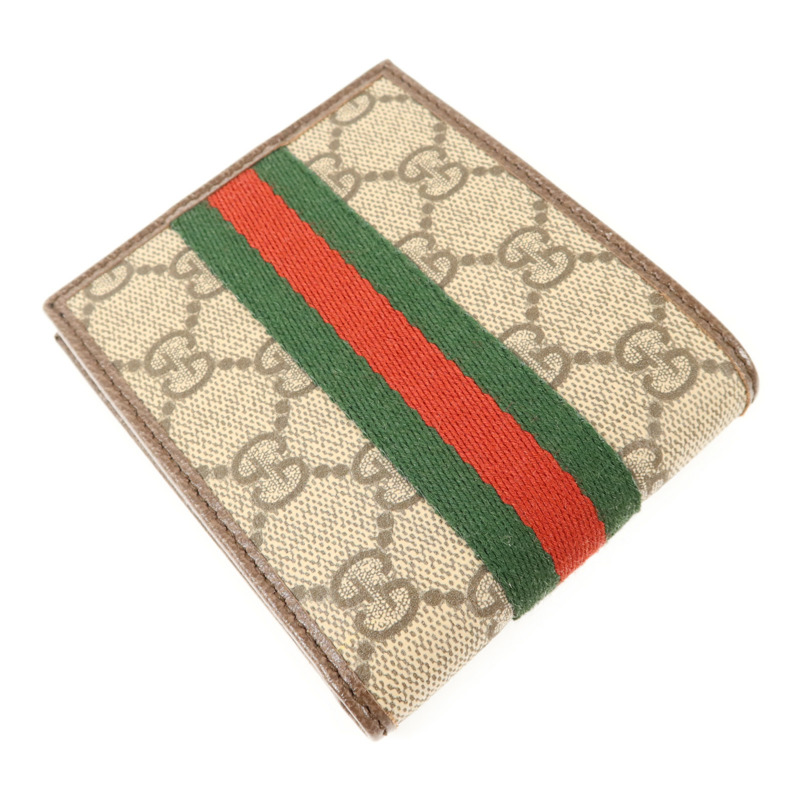 GUCCI 塗層帆布Ophidia Bifold Wallet金扣錢包-3