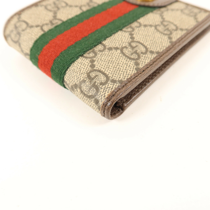 GUCCI 塗層帆布Ophidia Bifold Wallet金扣錢包-10