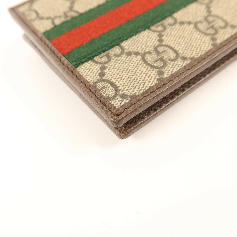 GUCCI 塗層帆布Ophidia Bifold Wallet金扣錢包-12