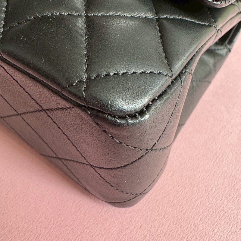 ✨香奈兒必買包款 CHANEL 黑色羊皮COCO25-3